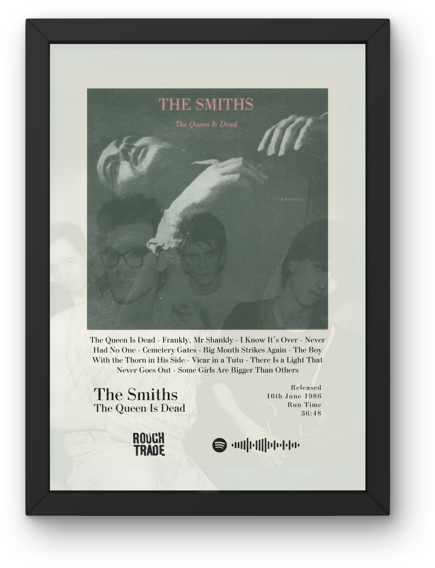 The Smiths Album Posters - All Four Available - A1 to A5 w/frame option