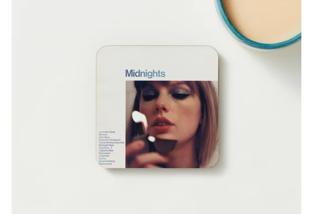 Taylor Swift Album Coaster Sets - Multiple Pack Sizes - Midnights 1989