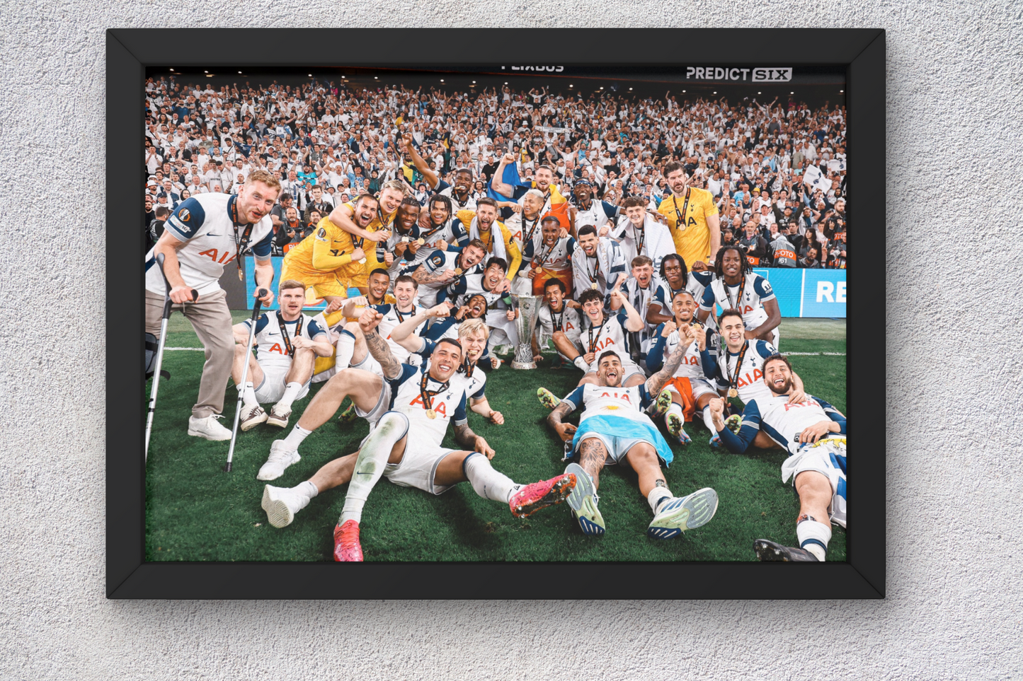 Tottenham Europa League 2025 Winners Poster - A1-5 Frame Option