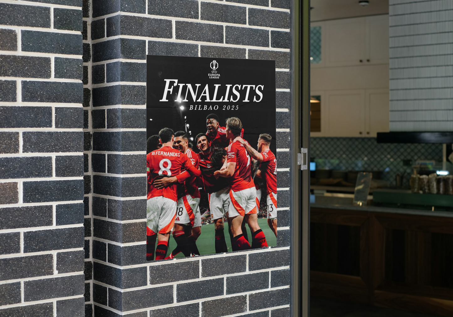 Man United Europa League Finalists Poster A1-5 Frame Option