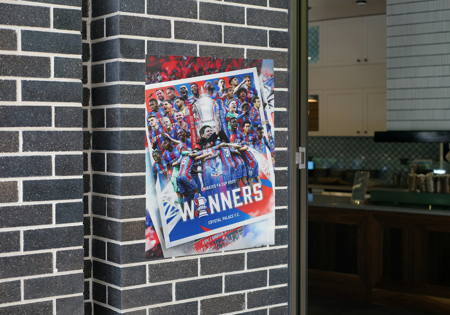 Crystal Palace FA Cup Winners 2025 Poster - A1-5 - Frame Option
