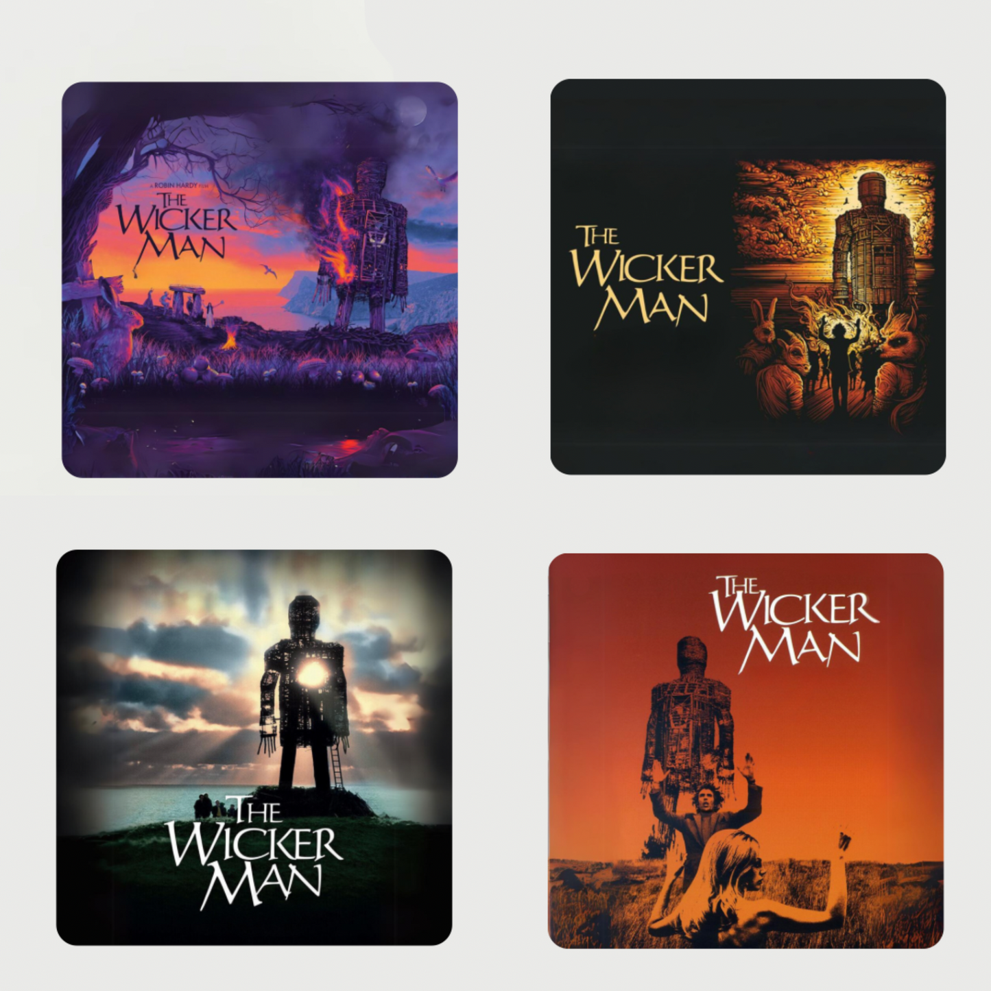 Horror Movie 4 Coaster Sets - Freddy - Jason - The Shining - Halloween plus many more!