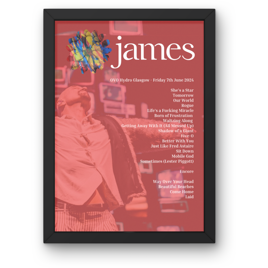 Custom Setlist Posters Any Gig/Artist YOU CHOOSE! A1-5 Frame