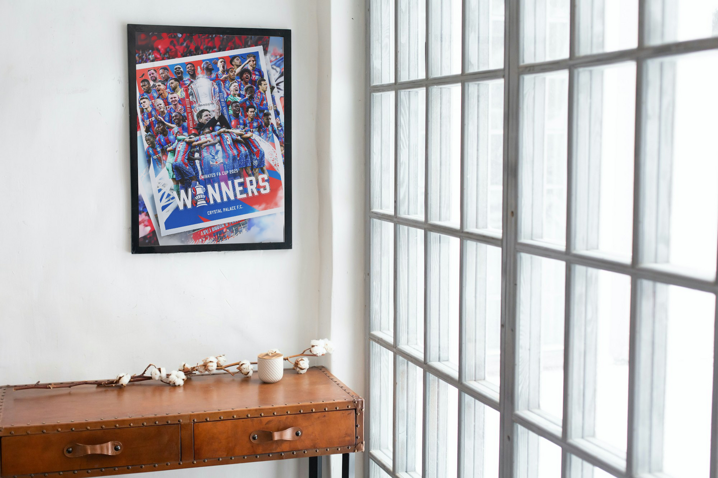Crystal Palace FA Cup Winners 2025 Poster - A1-5 - Frame Option