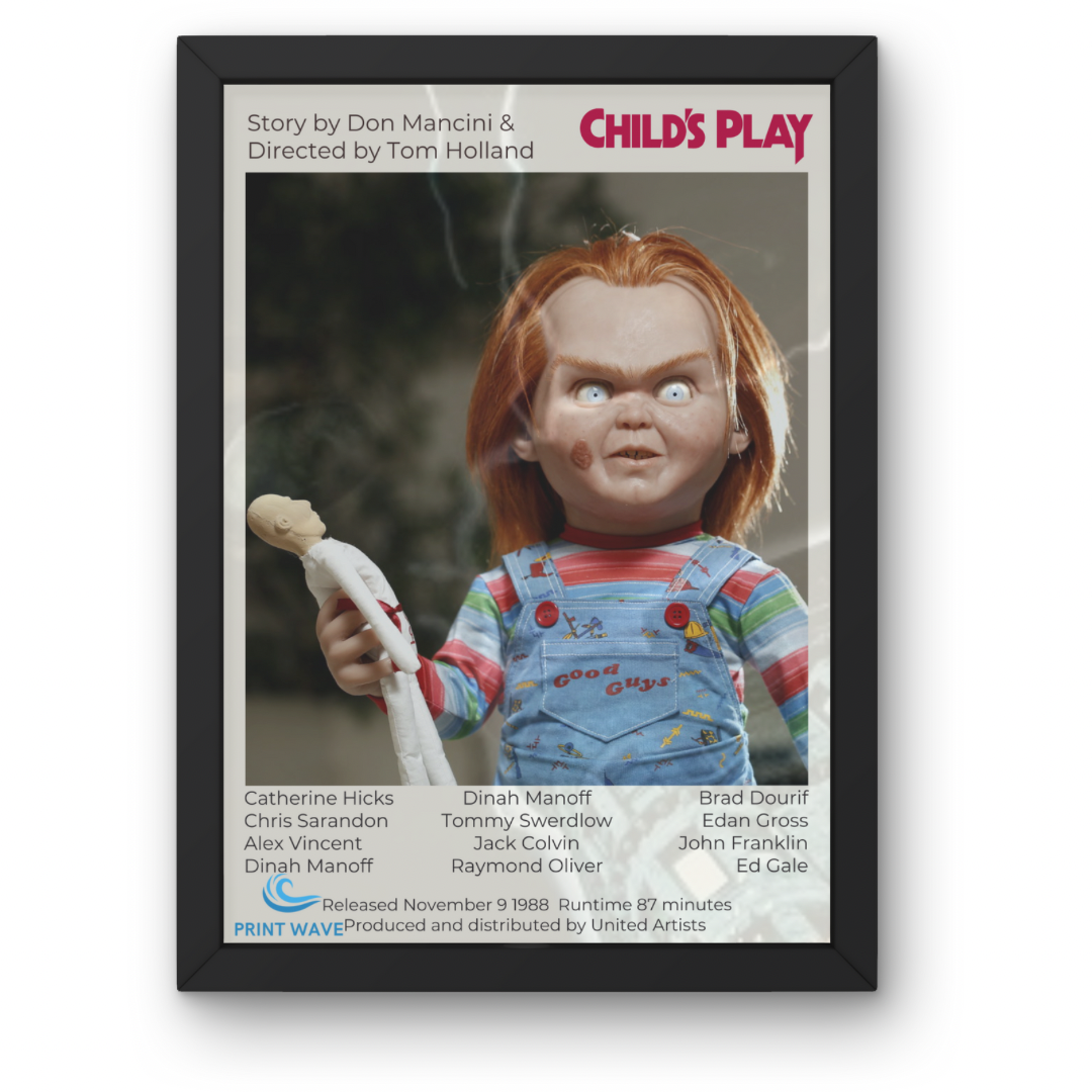 Horror Movie Posters A1-A5 with Frame Option - Texas Chainsaw - Halloween - Silence of the Lambs + Many More