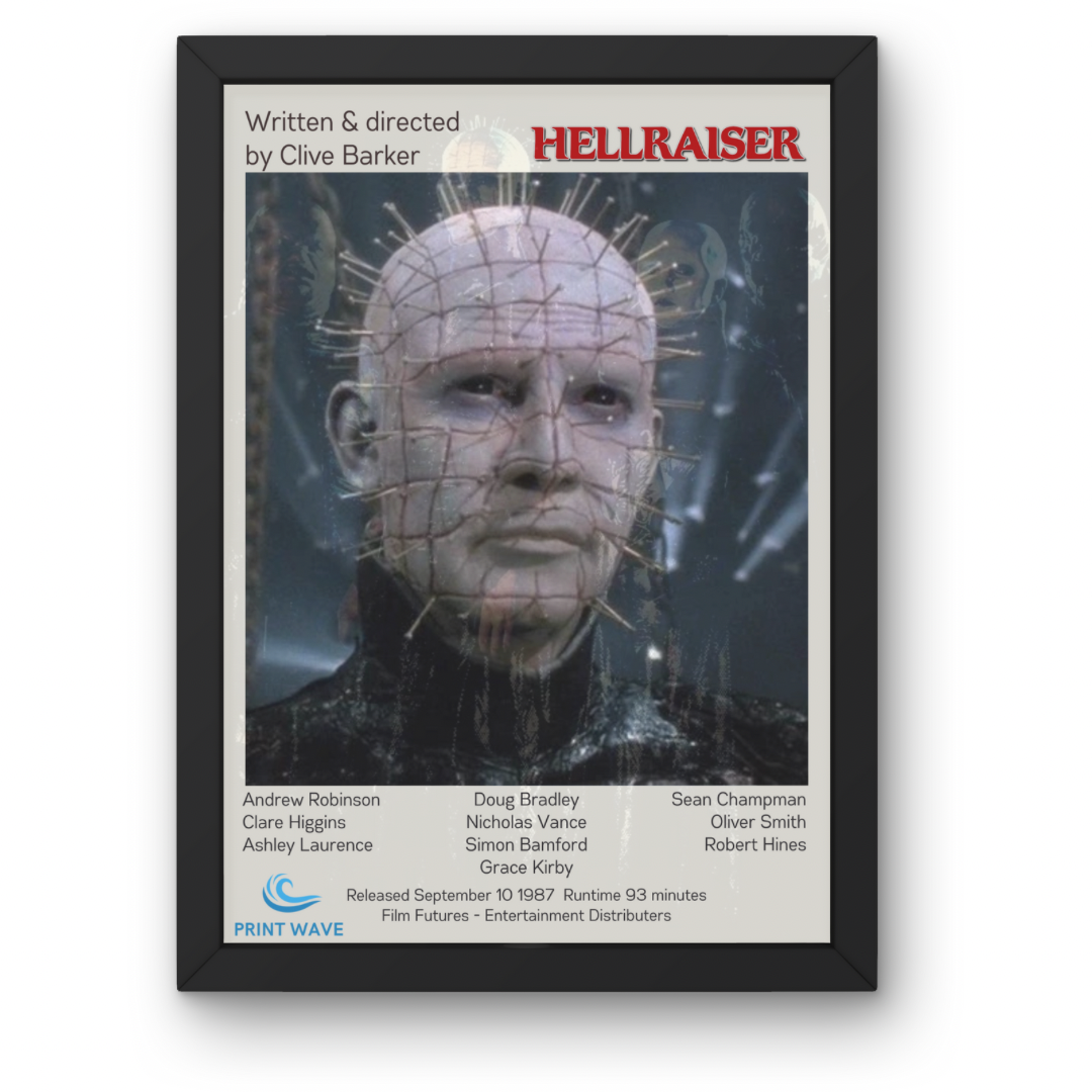 Horror Movie Posters A1-A5 with Frame Option - Texas Chainsaw - Halloween - Silence of the Lambs + Many More