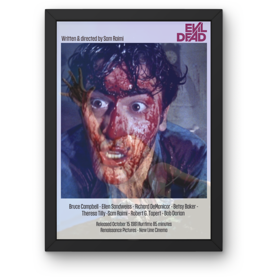 Horror Movie Posters A1-A5 with Frame Option - Texas Chainsaw - Halloween - Silence of the Lambs + Many More