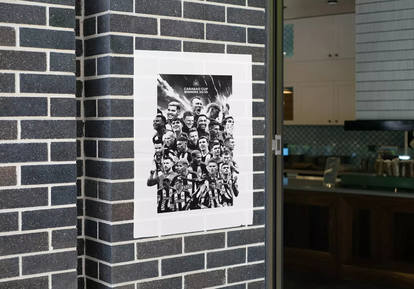 Newcastle Cup Winners 2025 Poster A1-A5 with frame option