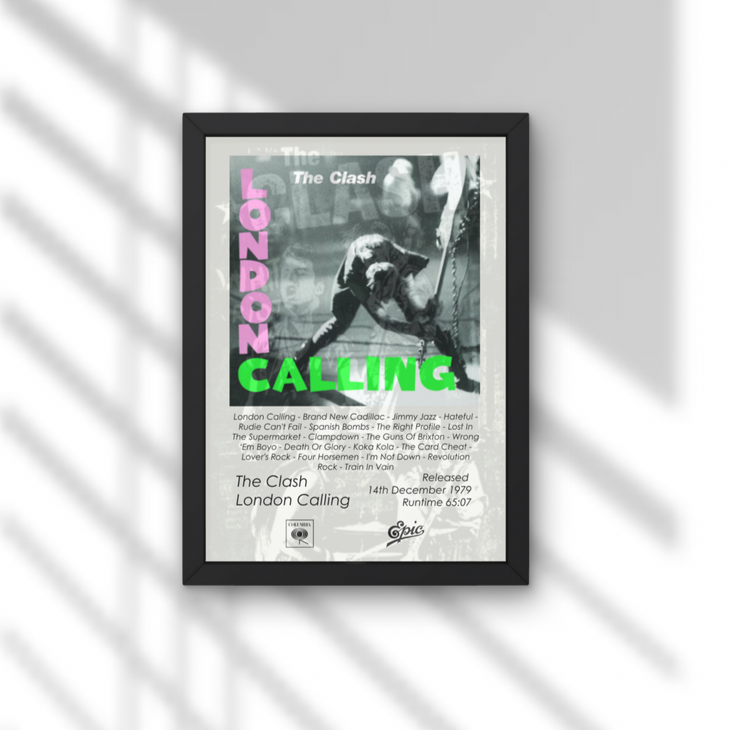 The Clash London Calling Album Print