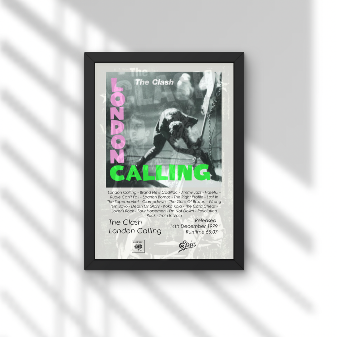 The Clash London Calling Album Print