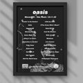DIGITAL Oasis São Paulo Brazil 23/11/25 Setlist Print