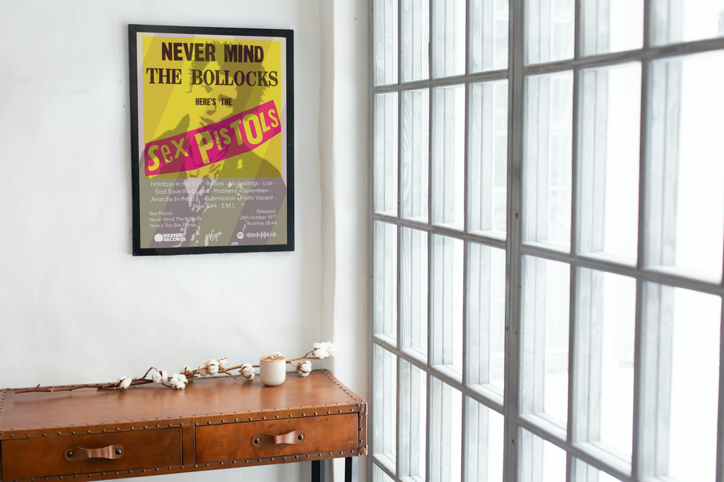Sex Pistols Nevermind the Bollocks Album Print