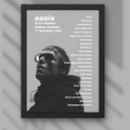 Oasis Sydney DIGITAL Setlist Print - Night One 7th Nov