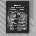 DIGITAL Oasis São Paulo Brazil 23/11/25 Setlist Print