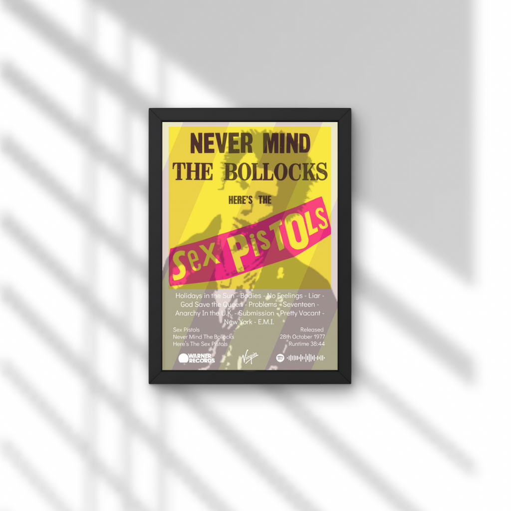 Sex Pistols Nevermind the Bollocks Album Print