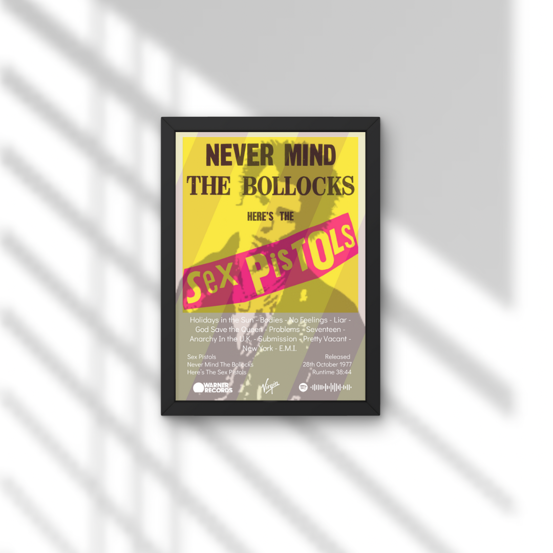 Sex Pistols Nevermind the Bollocks Album Print