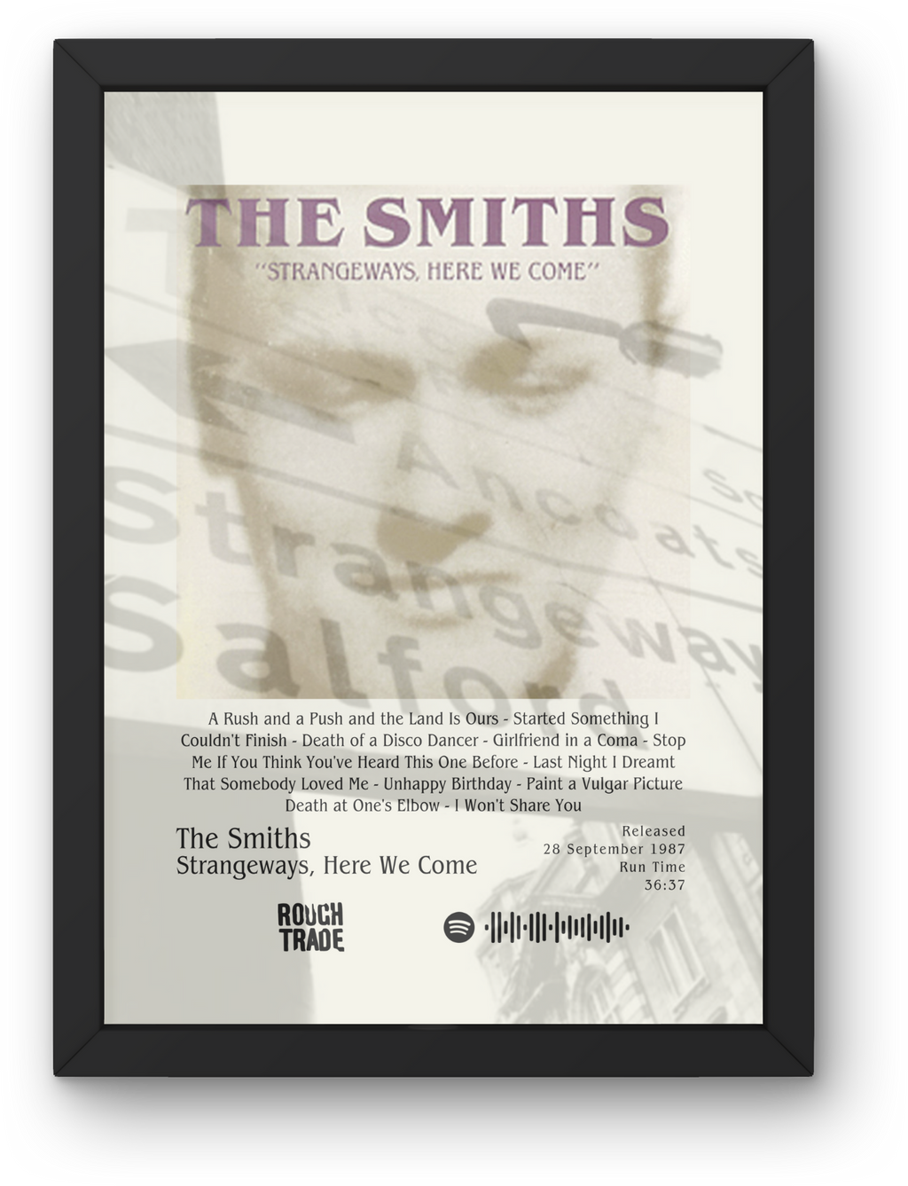The Smiths Album Posters - All Four Available - A1 to A5 w/frame option