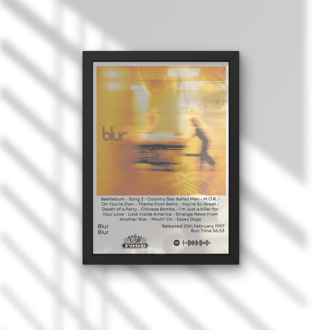 Blur Album Prints - ALL NINE AVAILABLE - A1 to A5 w/Frame Option