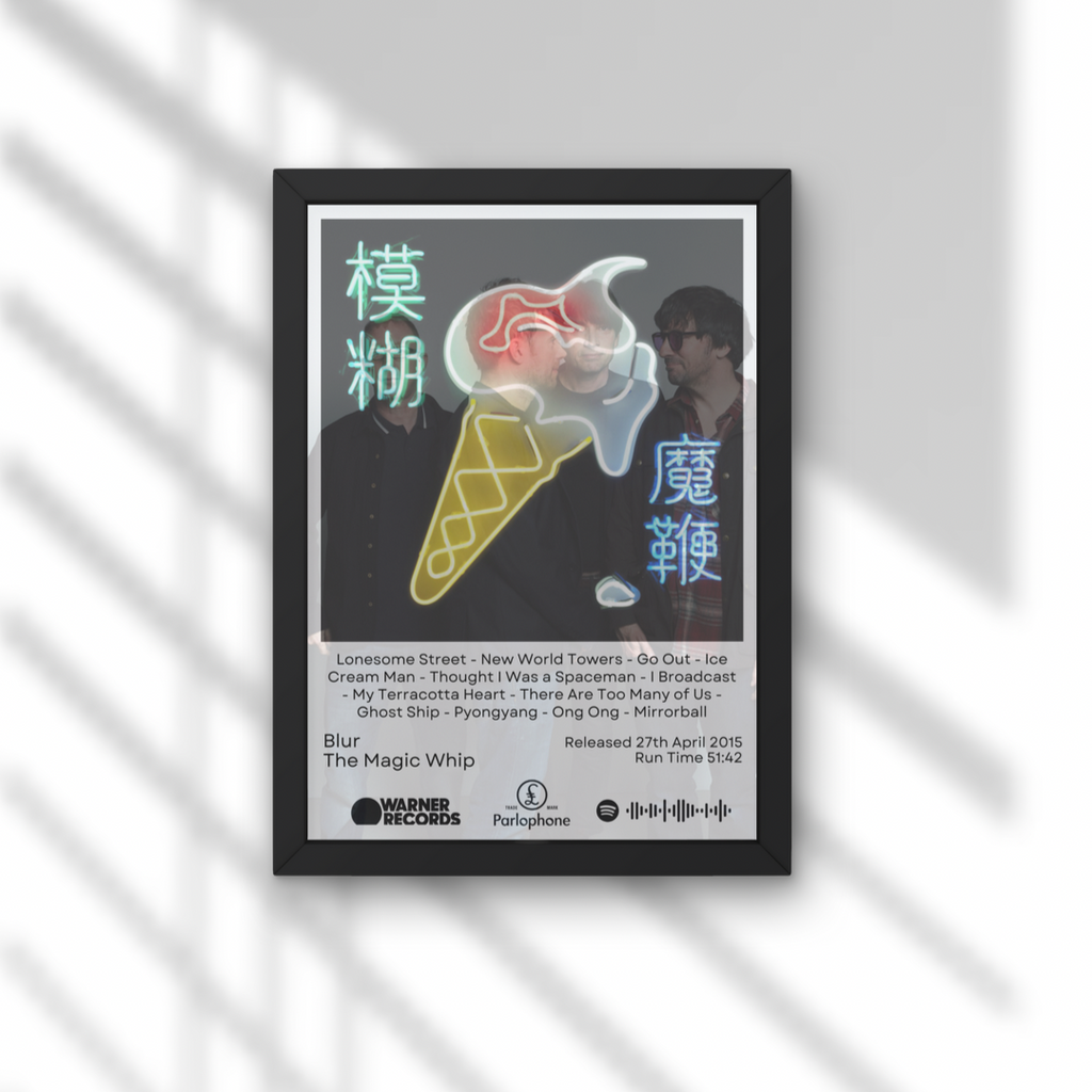 Blur Album Prints - ALL NINE AVAILABLE - A1 to A5 w/Frame Option