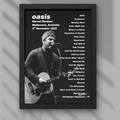 Oasis Melbourne DIGITAL Setlist Print Night Two 4th Nov