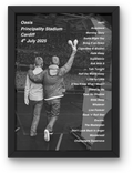 Oasis Cardiff DIGITAL Setlist Print - Both Dates