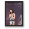Olivia Rodrigo Manchester Setlist Posters | A1-5 Frame Option
