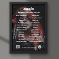 Oasis São Paulo Brazil 22/11/25 Setlist Print