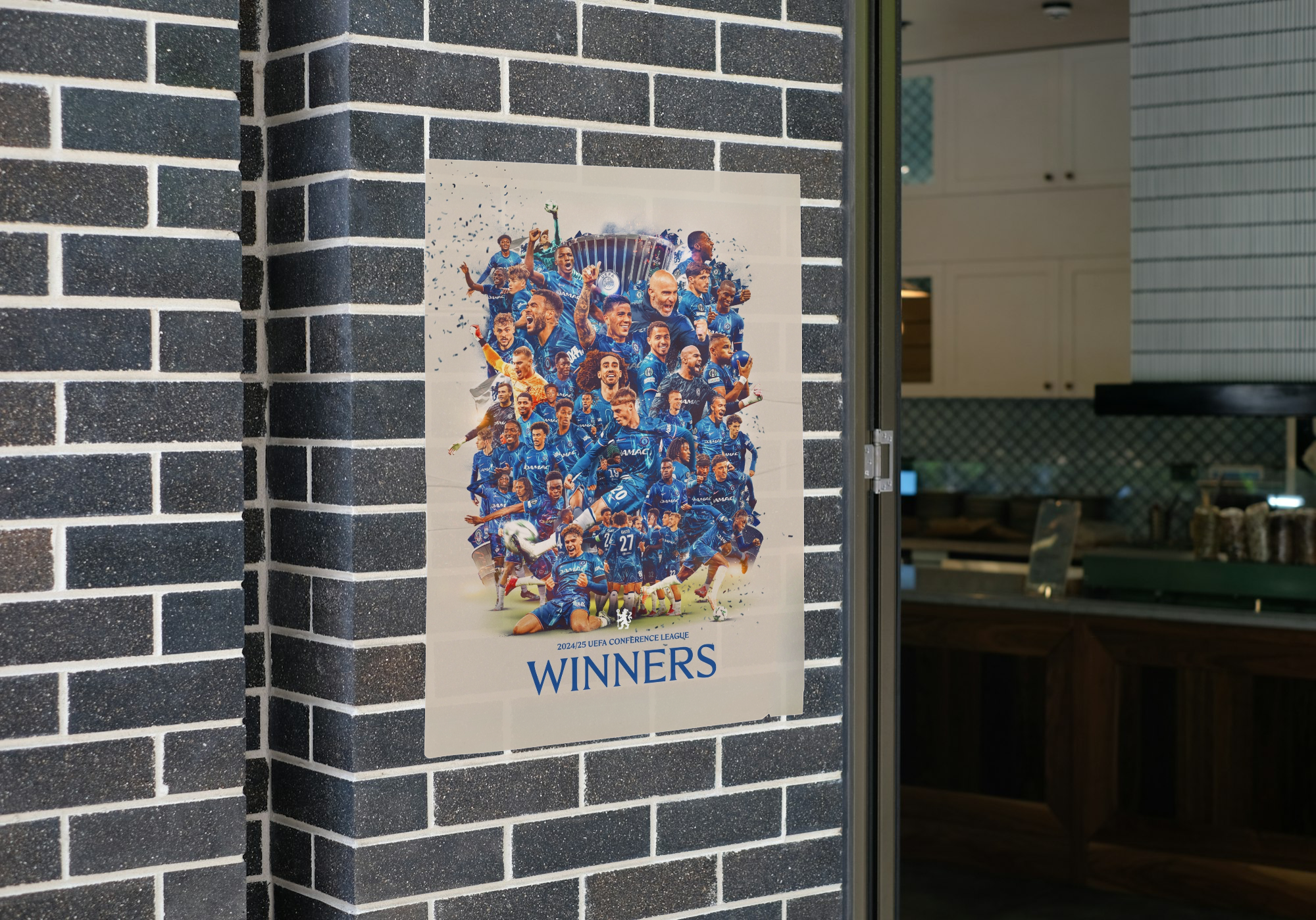 Chelsea Europa Conference Winners 2025 Poster - A1-5 Frame Option