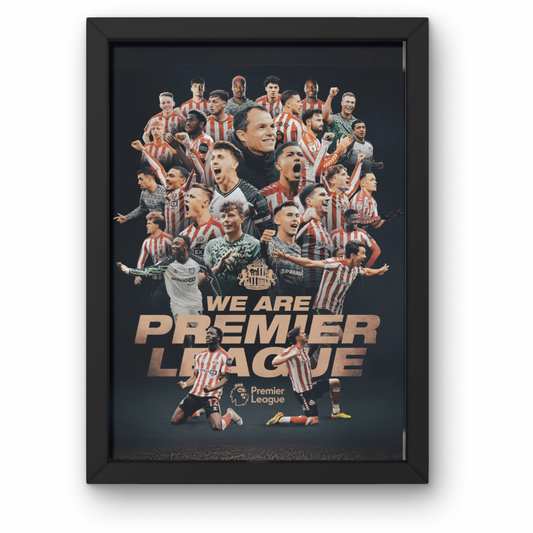 Sunderland Play Off Winners 2025 Poster -  A1-5 Frame Option