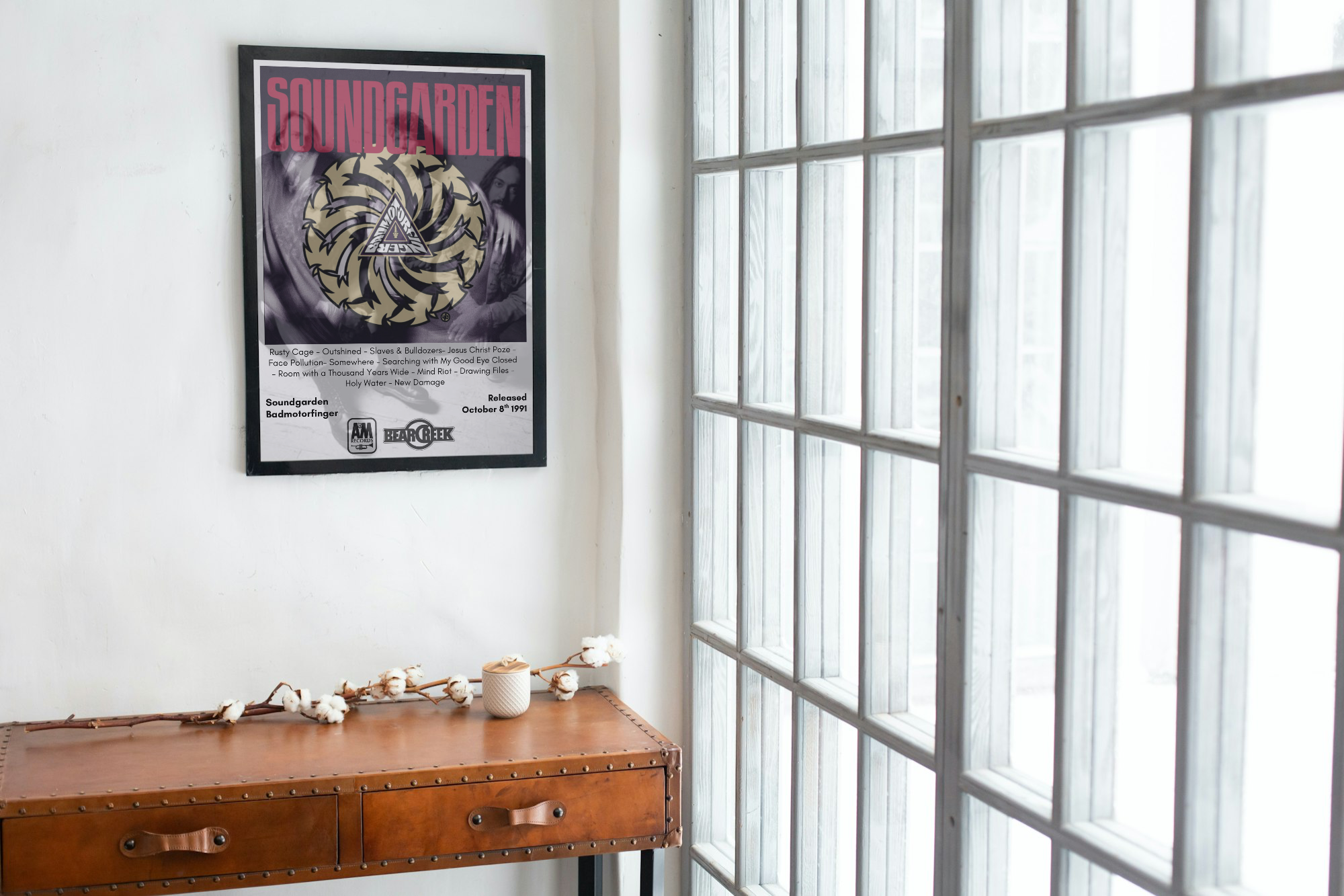Soundgarden Badmotor Finger Album Print