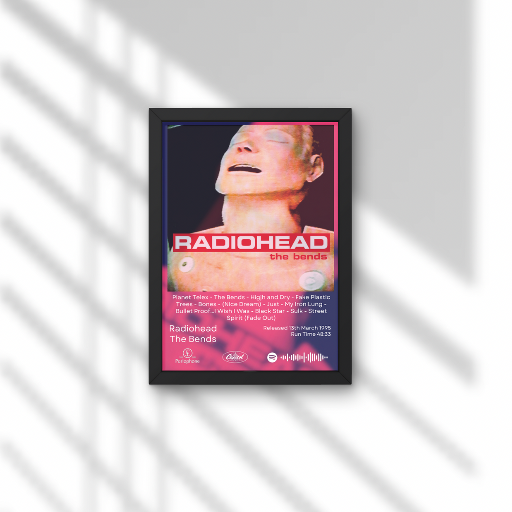 Radiohead The Bends Album Print