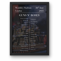 Guns N Roses Wembley 25 Setlist Poster | A1 to A5 | Frame Option
