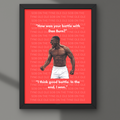 ‘How was your battle?’ derby Print
