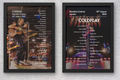 Coldplay 2025 WEMBLEY 30th Aug - NIGHT FIVE -  Setlist Poster - A1 to A5 frame Option