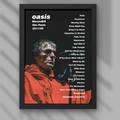 Oasis São Paulo Brazil 23/11/25 Setlist Print