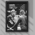Oasis Melbourne Setlist Print Night Two 4th Nov
