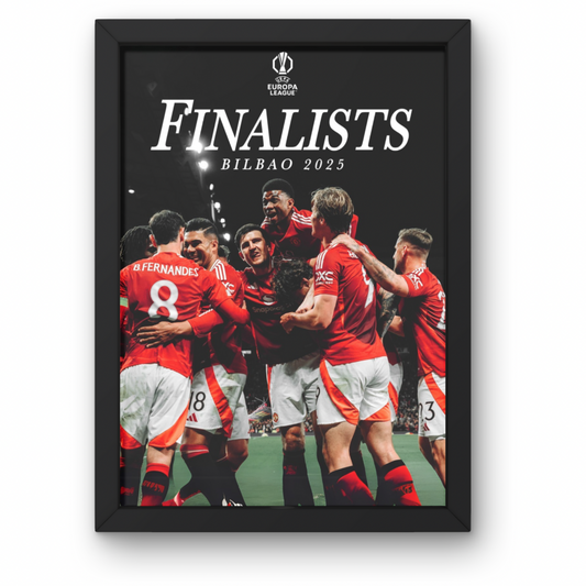 Man United Europa League Finalists Poster A1-5 Frame Option