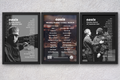 Oasis Wembley Setlist Print - All Dates