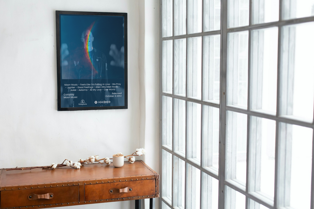 Coldplay Moon Music Album Print