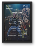 Iron Maiden Manchester Setlist Poster | All Dates Avail | A1-5 Frame Option