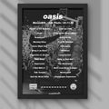 Oasis São Paulo Brazil 23/11/25 Setlist Print