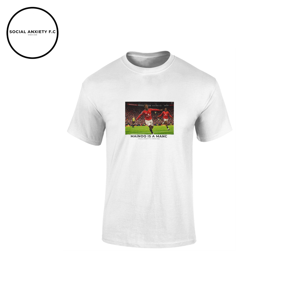 Mainoo is a Manc // T-Shirt by Social Anxiety F.C.