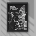 Oasis Melbourne Setlist Prints - All Dates