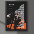 Oasis São Paulo Brazil 22/11/25 Setlist Print