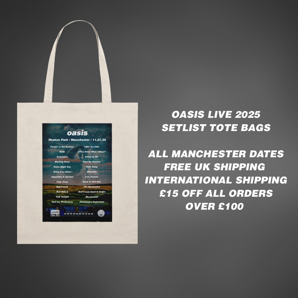 Oasis Manchester Setlist Tote Bag - All Dates