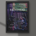 Radiohead London Setlist Print - All Dates
