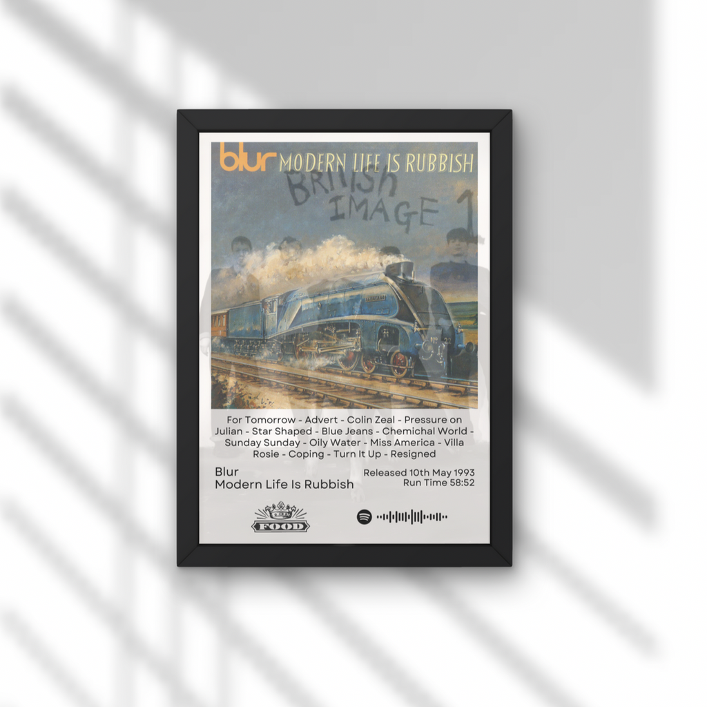 Blur Album Prints - ALL NINE AVAILABLE - A1 to A5 w/Frame Option