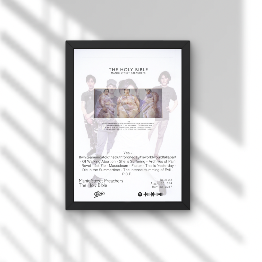 Manic Street Preachers Holy Bible Album Print