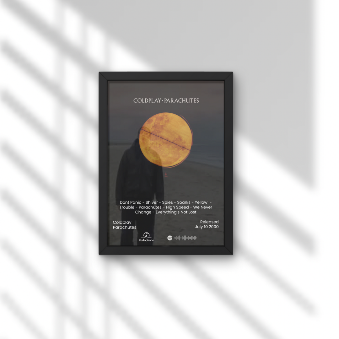Coldplay Parachutes Album Print
