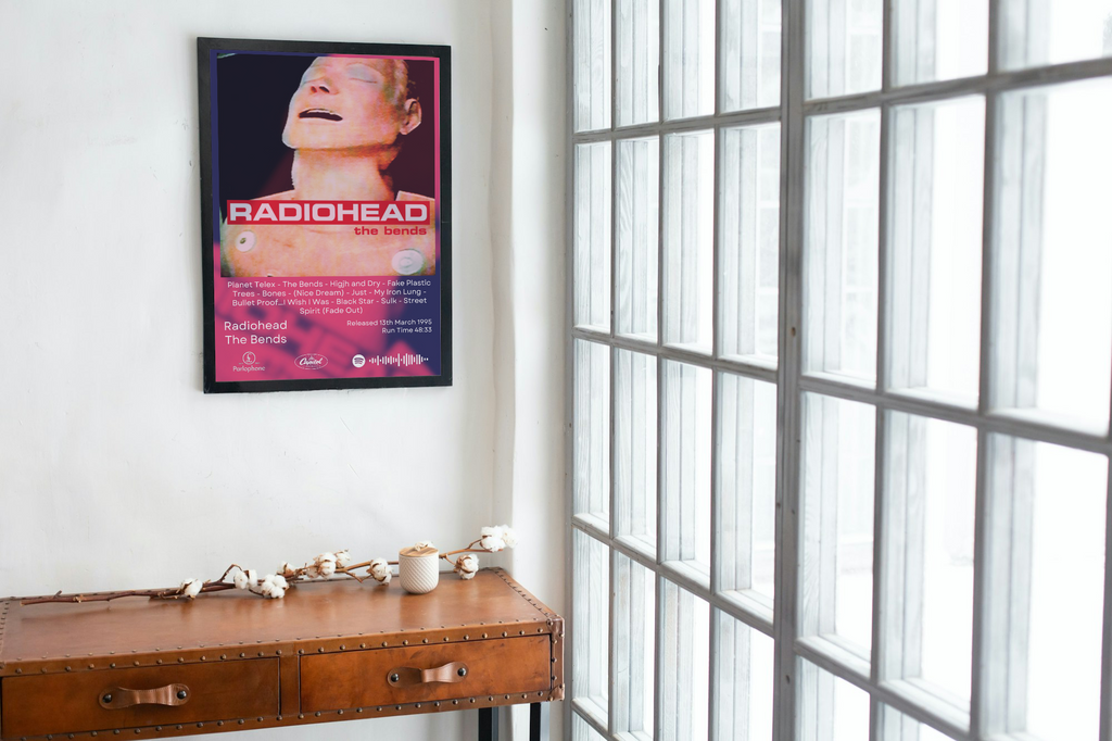 Radiohead The Bends Album Print